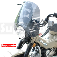 Supamoto 通用擋風鏡—39淺黑(風鏡/復古/整流罩/速可達/檔車/街車/CT125/CB350/VESPA/機車改裝)