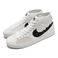 Nike 滑板鞋 SB Blazer Court Mid PRM 男鞋 白 高筒 帆布 休閒鞋 DM8553-100