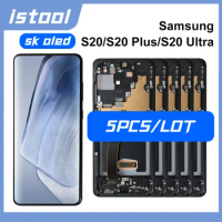 5 Pcs/Lot SK OLED Screen For Samsung Galaxy S20/S20 Plus/S20 Ultra Display Digitizer Assembly For Samsung G980 G981 G985 G986