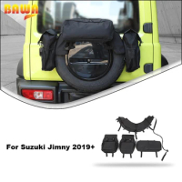 BAWA Multifunctional Spare Tire Storage Bag for Suzuki Jimny 2019 2020 2021 2022 2023 195/80R15 Tire Model Accessories