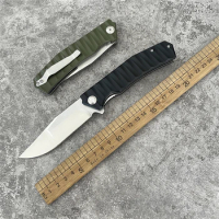 Folding Knife 9Cr18Mov Steel G10 Handle High Hardness Camping Outdoor Survival Sharp Hunting Knife EDC Tool