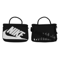 NIKE 迷你鞋盒斜背包-3 公升-肩背包 旅行包 鞋盒造型 黑白