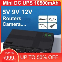 Mini UPS DC Power Supply 10400mAh Lithium Portable Modem Router Modem CCTV Switch LAN IP Camera Powe