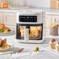 Xiaomi Spray Type Air Fryers Visible Household Transparent Electric Oven 3.5L No Oil Electric Fryer For Cooking Fries Baking BBQ