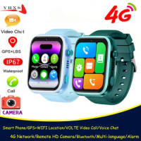 Smart 4G Kids GPS WIFI Trace Location Sim Card Phone Watch with Camera, Voice Video SOS Calls Whatsapp Ideal for Child Students