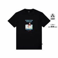 Aerostreet T Shirt Forever Young Hitam Kaos T Shirt AACAA S