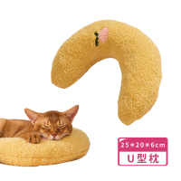 珍珠棉柔軟貓咪U型枕(陪睡枕 寵物用品 睡眠枕 寵物玩具 睡墊 抱枕 狗狗貓咪)
