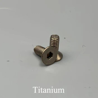 M3 M3*6/8/10/12/15/20/25mm M3x6/8/10/12/15/20/25mm TA2 Titanium Bolt Hex Hexagonal Socket Flat Countersunk CSK Head Screw