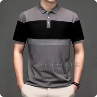 Kaos Pria Lengan Pendek Dewasa Model Kerah Polo Shirt EVOLT Kaos Cowok Keren / Kaos Korea Kombinasi 