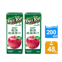 Tree Top樹頂 100%樹頂蘋果汁200mlx2箱(共48入)