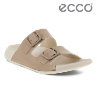 ECCO 2ND COZMO W 科摩可調式休閒真皮涼拖鞋 女鞋 裸色