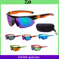 DAIWA-Windproof Sunglasses, Half Frame, Riding, Running, Outdoor Fishing, Sun Shading Sports Glasses, New