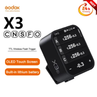 Godox X3 HSS TTL Wireless Flash Trigger with OLED Touch Screen Transmitter Quick Charge For Sony Canon Nikon Olympus Panasonic