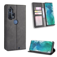 Leather Flip Cover For Motorola Moto edge Plus Case Wallet Card Stand Magnetic Book Cover For Motorola Moto edge Phone Cases
