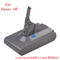 V8 3000mAh 21.6V Li-ion Battery For Dyson V8 Battery Absolute V8 Animal Vacuum Cleaner Rechargeable Power Tools BATTERY