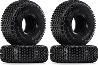 INJORA 1.0 Tires - S5 60 * 20mm XHX Pin Tire for SCX24 FCX24 1/18 1/24 RC Crawler Upgrade
