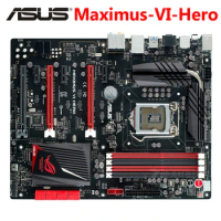 LGA 1150 ASUS Maximus VI Hero Motherboard DDR3 32GB For Intel Z87 Maximus VI Hero Desktop Mainboard Systemboard SATA III Used