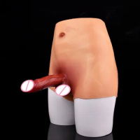Huge Silicone Realistic Dildo Panties Women Lesbian G-Spot Strecthable Solid Dildo Realistic Strap-On Dildo Penis Pants Sex Toys