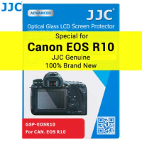 JJC EOS R10 Screen Protector for Canon R10 Camera Accessories Tempered Glass 2.5D Round Edges LCD Screen Cover Anti-Scratch