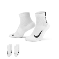 【NIKE 耐吉】襪子 低筒襪 運動襪 2雙組 U NK MLTPLIER ANKLE 2PR - 144 白 SX7556-100