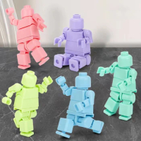Children Plastic Building Toys Combination Action Figures Building Accessories Toy