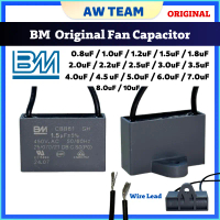 BM Fan Capacitor CBB61 450V 0.8 ~ 10 uF Kapasitor Kipas Compatible Panasonic KDK Deka Alpha Philips