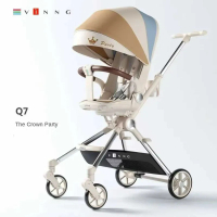 可折疊360°轉向嬰兒推車（可坐可躺/可登機）（款式J）#R25-101431 