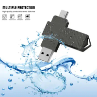 TYPE C USB Flash Drive 2-IN-1 OTG Pen Drive 256GB 128GB 64GB Pendrive USB 3.0 Metal waterproof Memory Stick for TYPE-C Mobile
