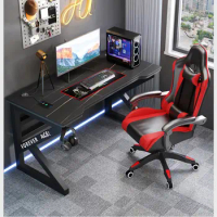Rock Slab Desktop Computer Desks Home Bedroom Gaming Table Luxury Office Furniture Live Gaming Table and Chair Set Office Desk L