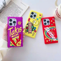 Creative Snack Drinks Phone Cases For iPhone 11 12 13 14 Pro Max Mini 67 8 Plus X XR XS Max Soft Silicone Cover For Apple iPhone