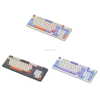 94 Keys Keyboard Wireless Bluetooth-compatible Mechanical Keyboard with RGB Backlit Mini Mechanical Gaming Keyboard