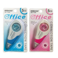 2 Pcs Correction Tape Debozz DB-CT008 Tip Ex Roll Tip Ex Kertas
