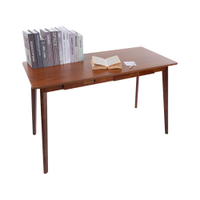 威瑪索 簡約雙抽屜工作桌/書桌/辦公桌/電腦桌-寬120深55高74cm-胡桃色