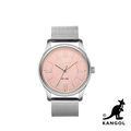 KANGOL KG71338 典雅羅馬時標腕錶 38mm 米蘭錶帶 知性系列 閃耀銀