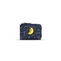 【FX CREATIONS】80週年星空夜光-L型拉鍊零錢包-深藍(LPPW233033-98)