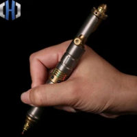 Gun Tactical Pen Titanium Brass Outdoor Portable Writing Self-defense Broken Window Multifunction EDC