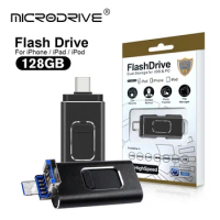 4 in 1 Micro USB3.0 Flash Drive 64GB High Speed TYPE-C USB Stick OTG Pen Drive 32GB 128gb 256gb Black Memory Disk Creative Gift