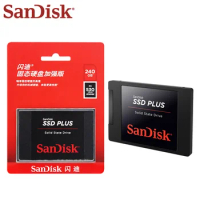 SanDisk SSD Plus Solid State Drive Speed up to 535MB/S SATA 3.0 SSD 240GB 480GB 1TB 2TB Internal Hard Drive Original Flash SSD