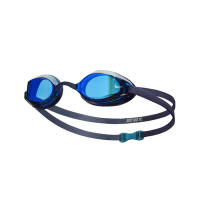 NIKE SWIM 成人專業型面鏡泳鏡-游泳 蛙鏡 抗UV 防霧 訓練 NESSA178-440 丈青白
