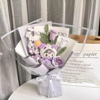 Knitted Tulip Bouquet Doll Bouquet Crochet Lily of the Valley Bouquet Graduation Gift