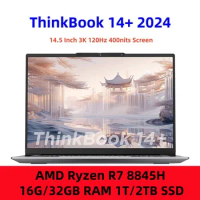 For Lenovo ThinkBook 14+ 2024 Laptop R7 8845H AMD 780M 16G/32GB RAM 1T/2TB SSD 14.5 Inch 3K 120Hz Screen Notebook Computer