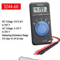 HIOKI 3244-60 Card-style Pocket Digital Multimeter for General Electrical Maintenance and Testing