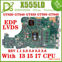 X555LD Motherboard For Asus X555LN/X555LNB/X555LP/X555LB/X555LJ/X555LF/X555L Laptop Mainboard With 4GB I3 I5 I7 4K 100% Working