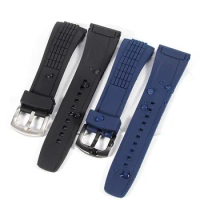 Silicone watch band for Seiko velatura Kinetic SRH006/SPC007 Watch strap Waterproof Rubber sports 26mm Watch strap accessories