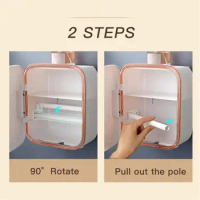 Napkin Holders Toilet Paper Holder Light Luxury Roll Holder For Toilet Papers Simple No Punching Moisture-proof Paper Dispenser