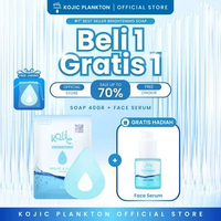KOJIC PLANKTON - [BUNDLE SKIN GOALS] BRIGHT & GLOW SOAP 40 GR NIACINAMIDE 5% FREE FACE SERUM White G