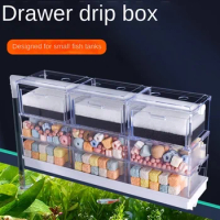 Three-in-one Upper Wall-mounted Drip Filter Box Fish Tank Filter Rain Drawer Filter Box Aquarium Accessoires Overflow Box