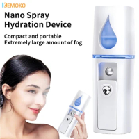 Facial Nano Mist Sprayer Mini Portable Facial Steamer Rechargeable Handy Face Humidifier Face Moisturizing Skin Care Machine