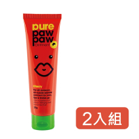 Pure Paw Paw 澳洲神奇萬用木瓜霜-櫻桃香 25g (淡紅)-2入組