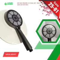 Bát Sen Tắm Tăng Áp 3 Chế Độ BS02 - Bản To 13cm - Sơn Tĩnh Điện Đen Sang Trọng
